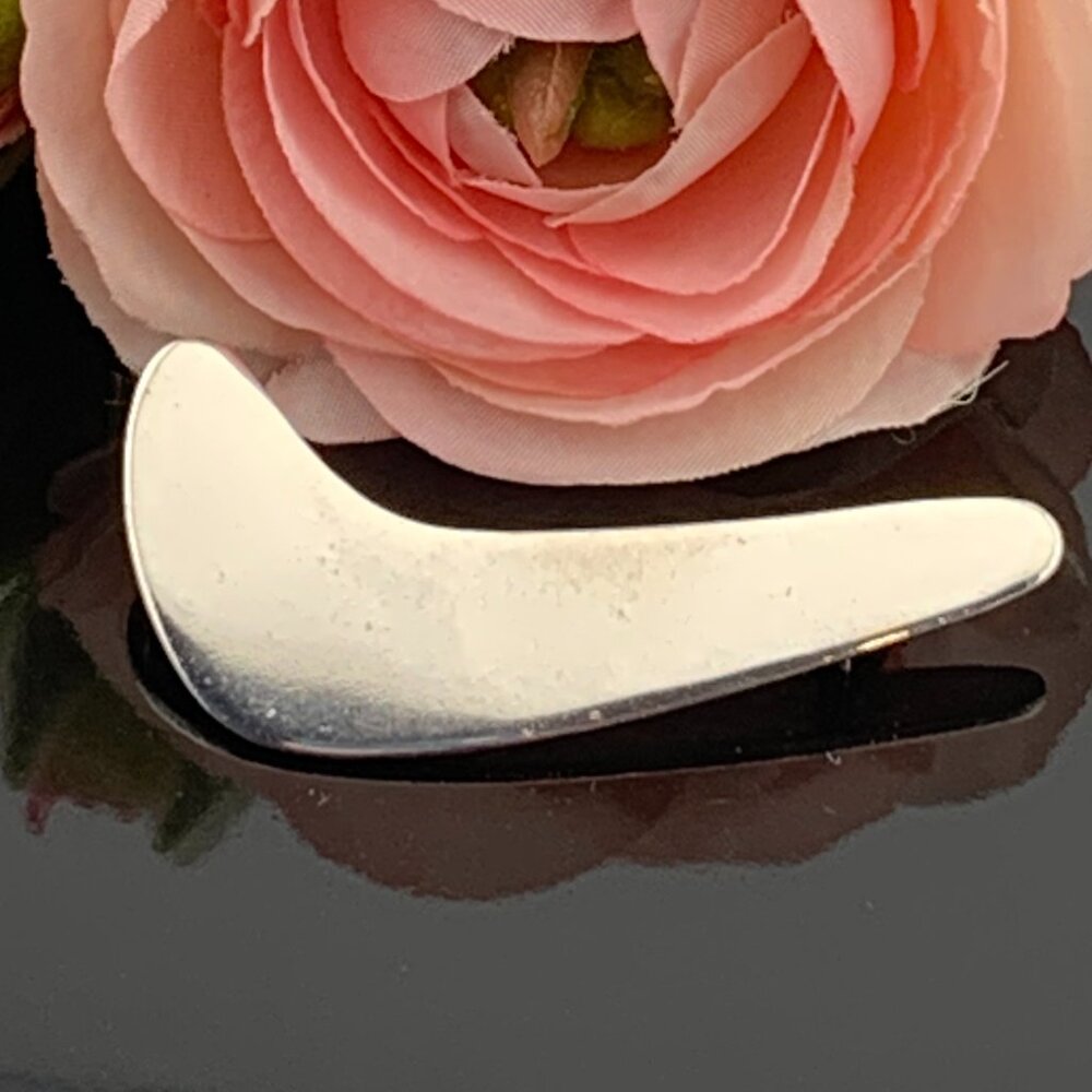 Vtg Boomerang Sterling Brooch Volmer Bahner Denmark MCM Modernist J281